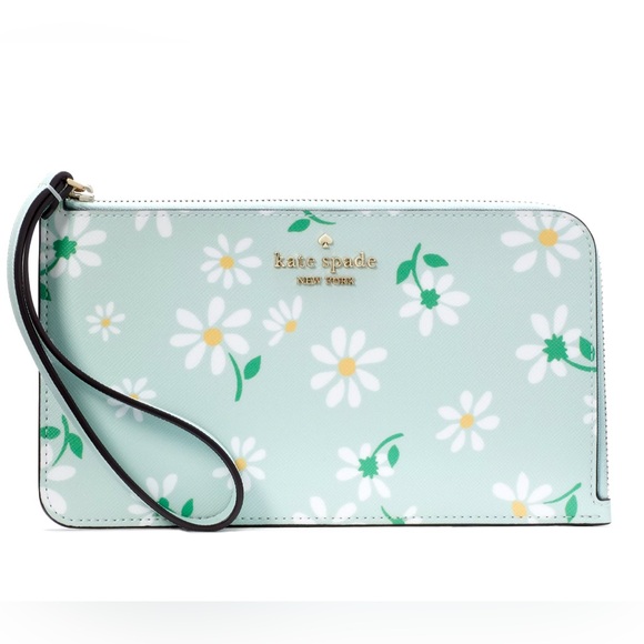 kate spade Handbags - Kate Spade Floral L-Zip Wristlet NWT